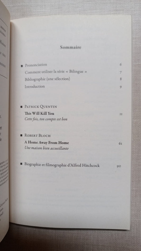 To Kill or Not to Kill - A vous de tuer: Bilingue Hitchcock présente