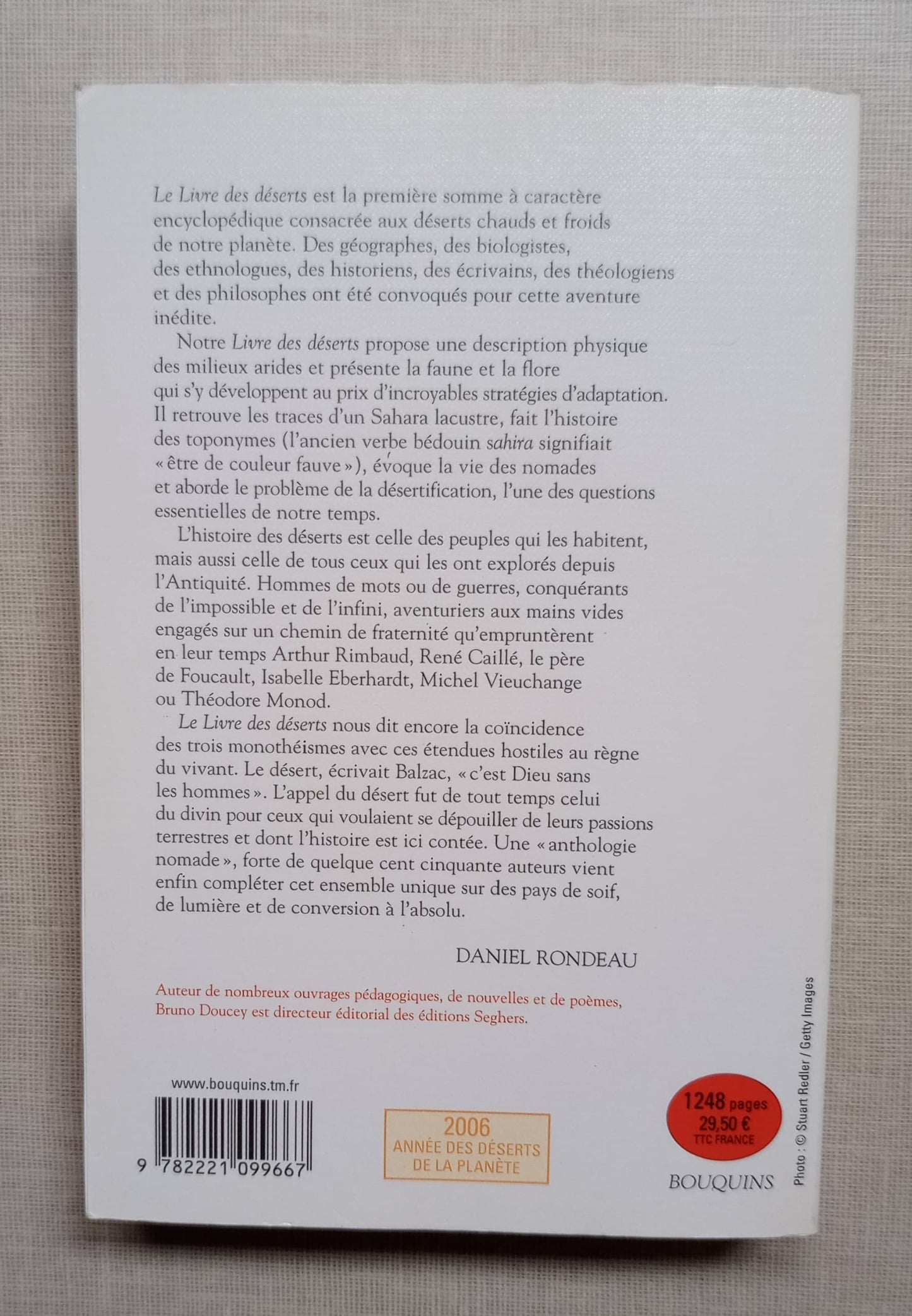 Le Livre des déserts: Itinéraires scientifiques, littéraires et spirituels