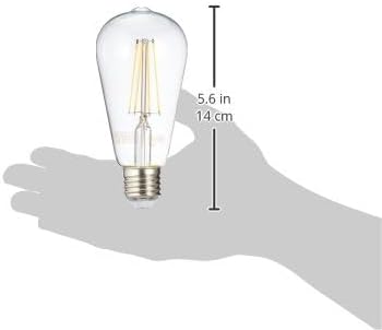 Amazon Basics Lampe LED de style vintage, ST64, douille Edison E27, 7...
