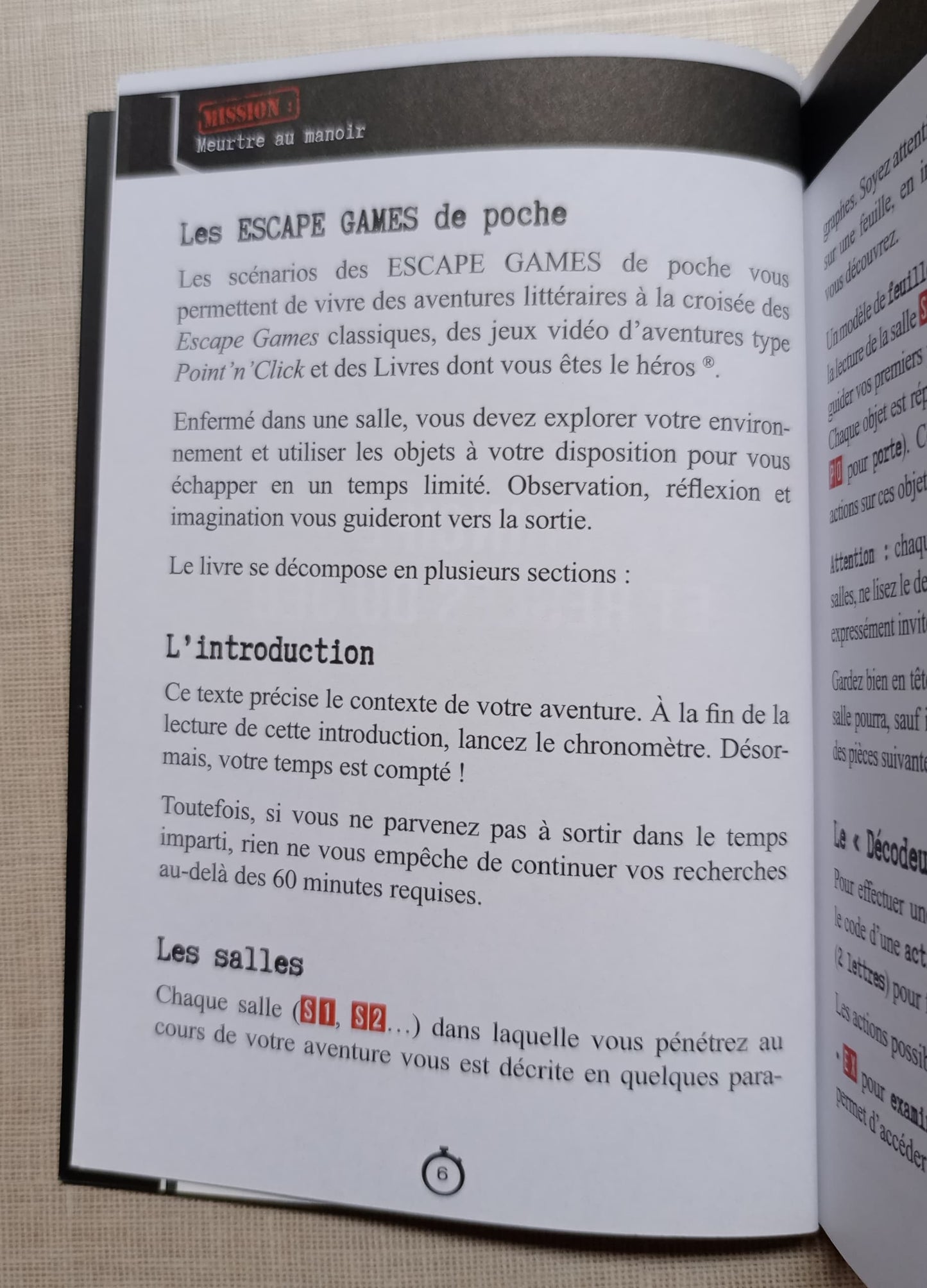 Escape game de poche - Meurtre au manoir