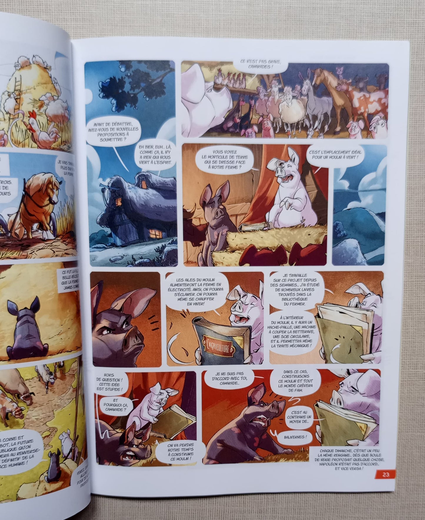 La Ferme des animaux en bande dessinée