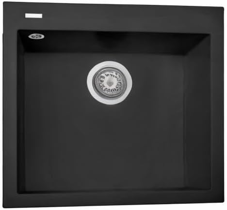 Plados 56 cm ON5610 Évier de cuisine à encastrer à une cuve à quartz...