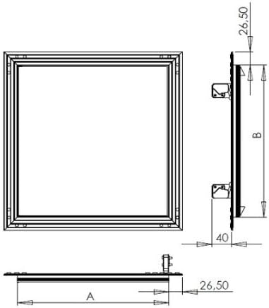 MKK-SHOP KRAL15 – Couverture (600 x 600 mm, plaques de plâtre, 12,5...