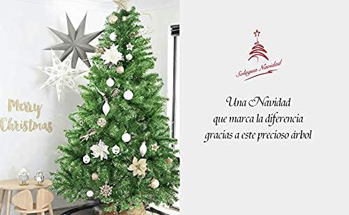 SOLAGUA Sapin de Noël Artificiel à Effet Pailleté, Arbres avec...