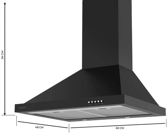 Cecotec Hotte Aspirante Pyramide 60 cm Bolero Flux PM 604300 Noir C....