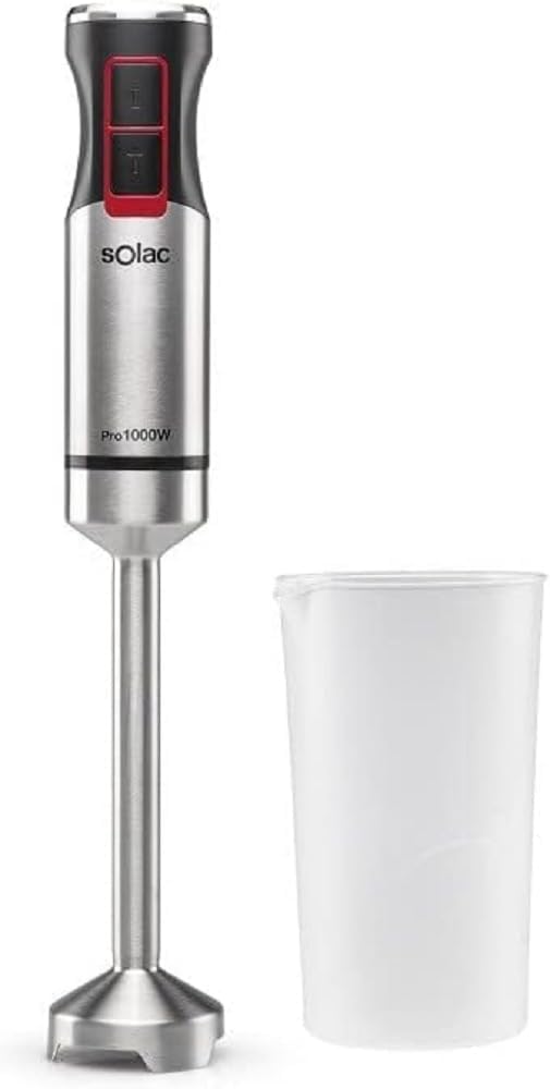 Solac BA5606 Pro 1000 - Mixeur plongeant 1000W, mixeur...