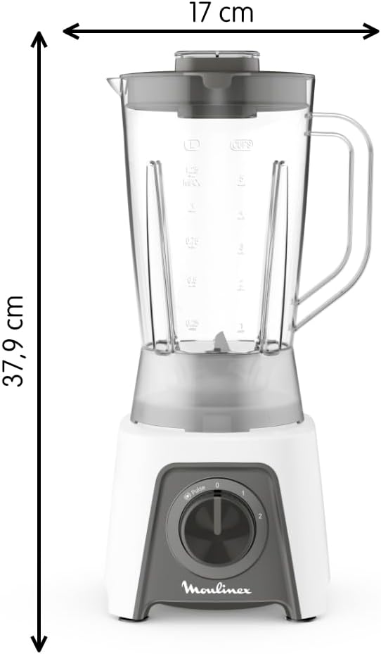 Mixeur Moulinex Blendeo+ 450 W, capacité 1,5 L, inox, mixeur 2...