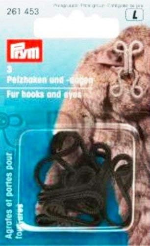 Prym Crochets et Oeillets, Plastique, Noir, 3 Pièces, 3