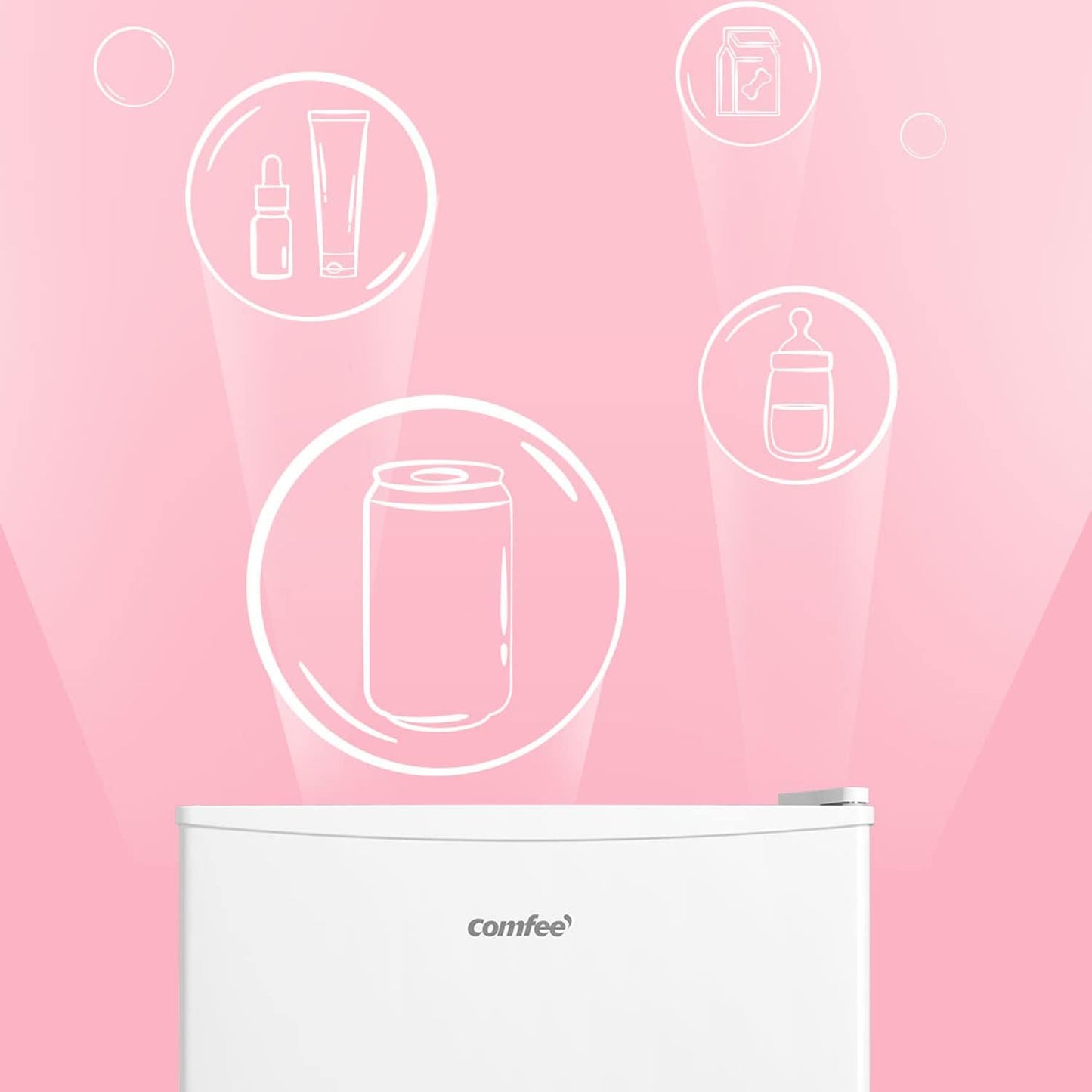 COMFEE' RCD50WH1(E) Réfrigérateur de bureau à une porte de 43 L pour...