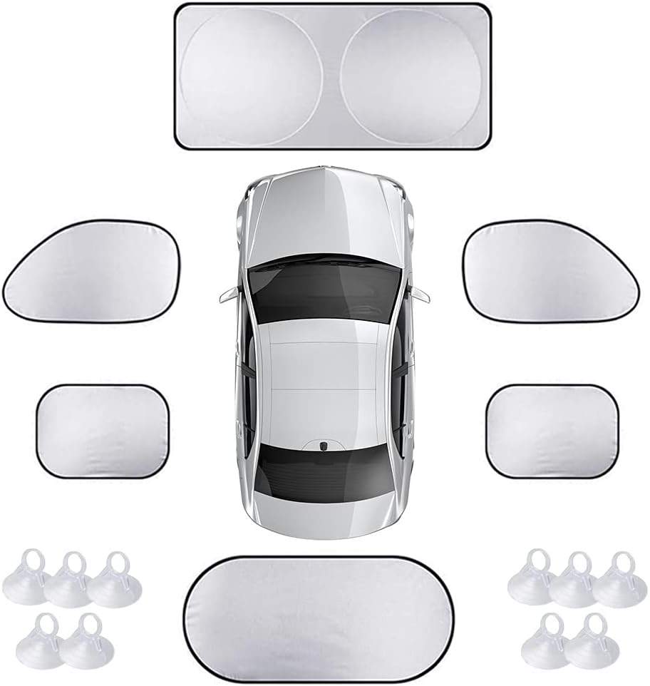 Pare-soleil avant de voiture, 6 pièces pare-soleil avant de voiture...