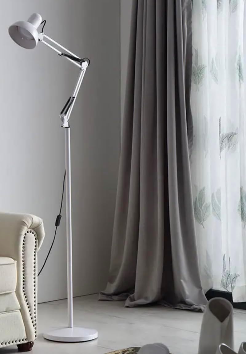 BEL AIR HOME - Lampadaire ANTIGONA à bras articulé - design rétro...