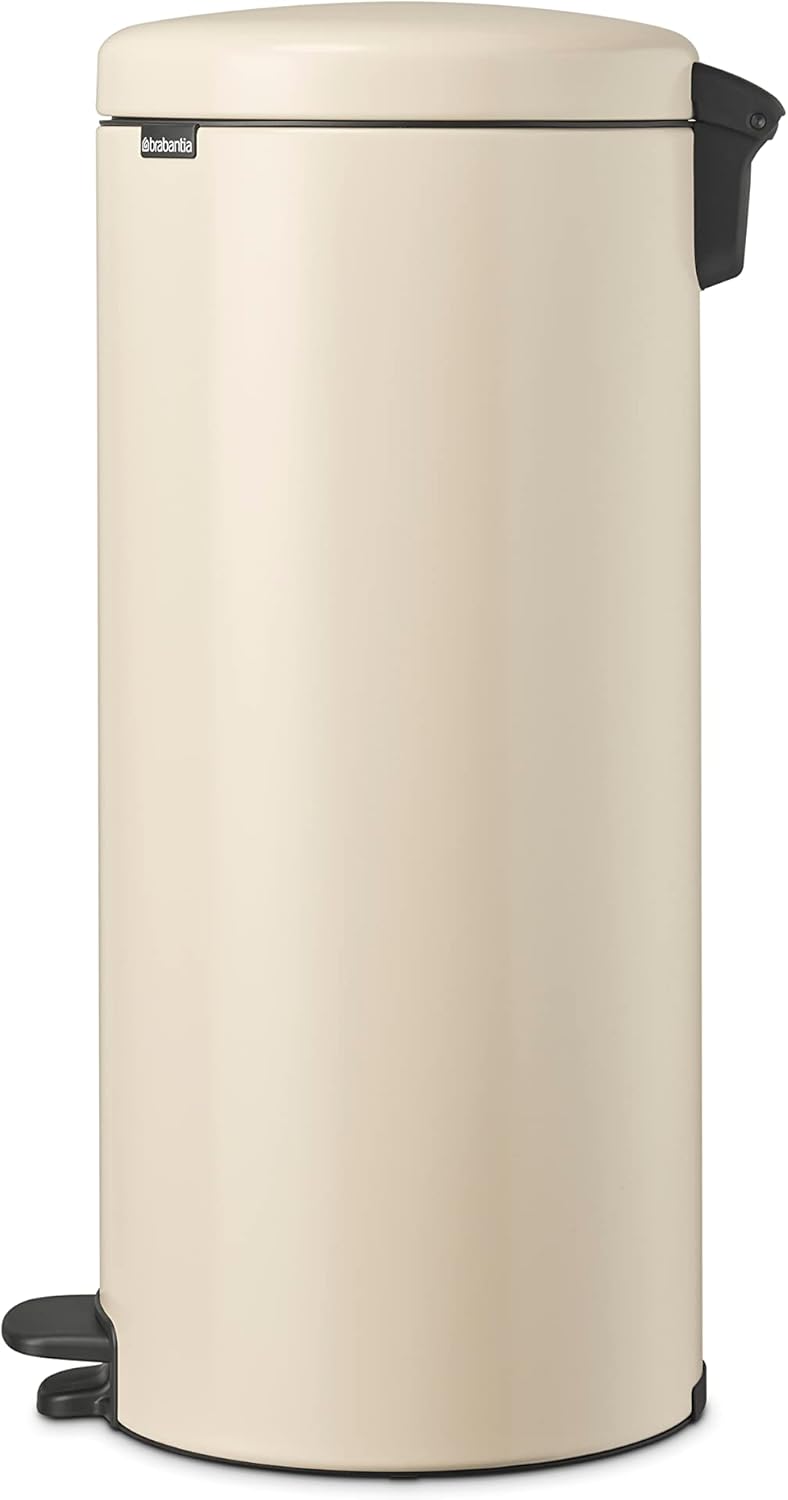 Brabantia - Poubelle à pédale NewIcon 30 L - Grande poubelle pour...