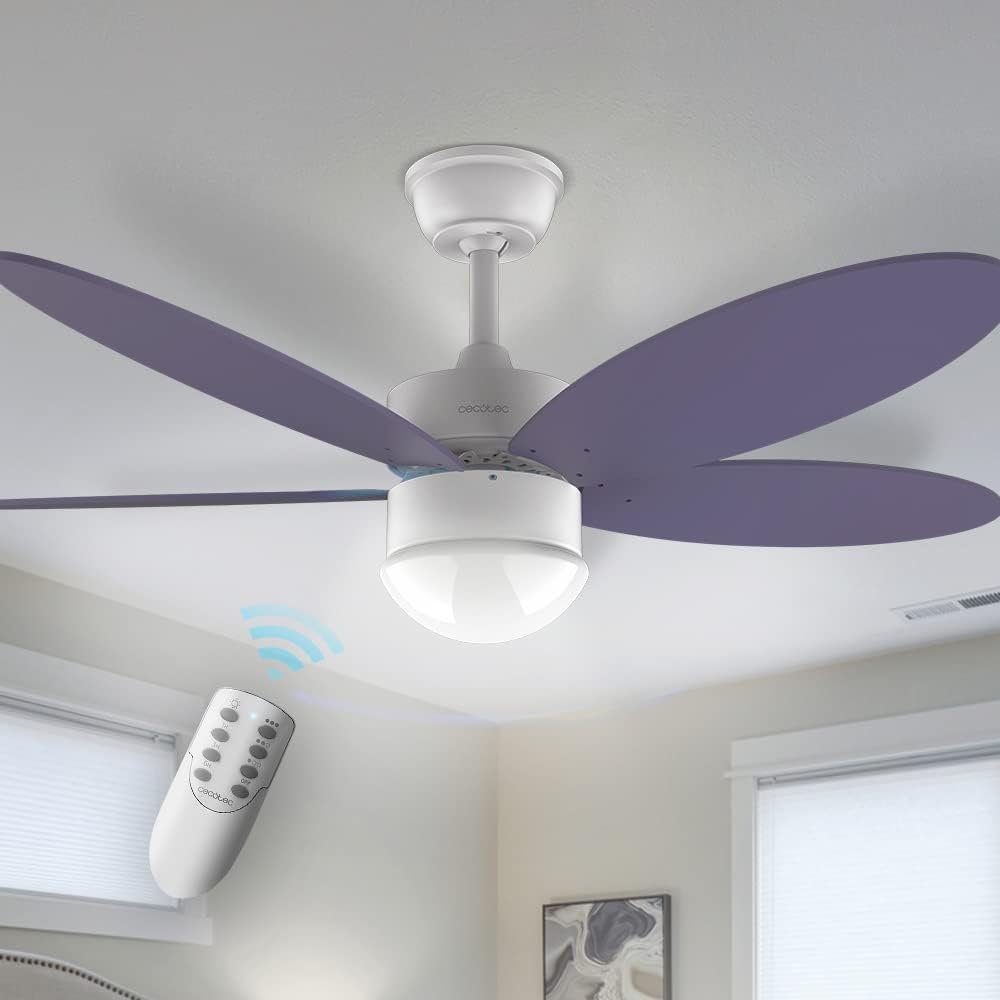 Ventilateur de plafond violet Cecotec EnergySilence Aero 4260 avec...