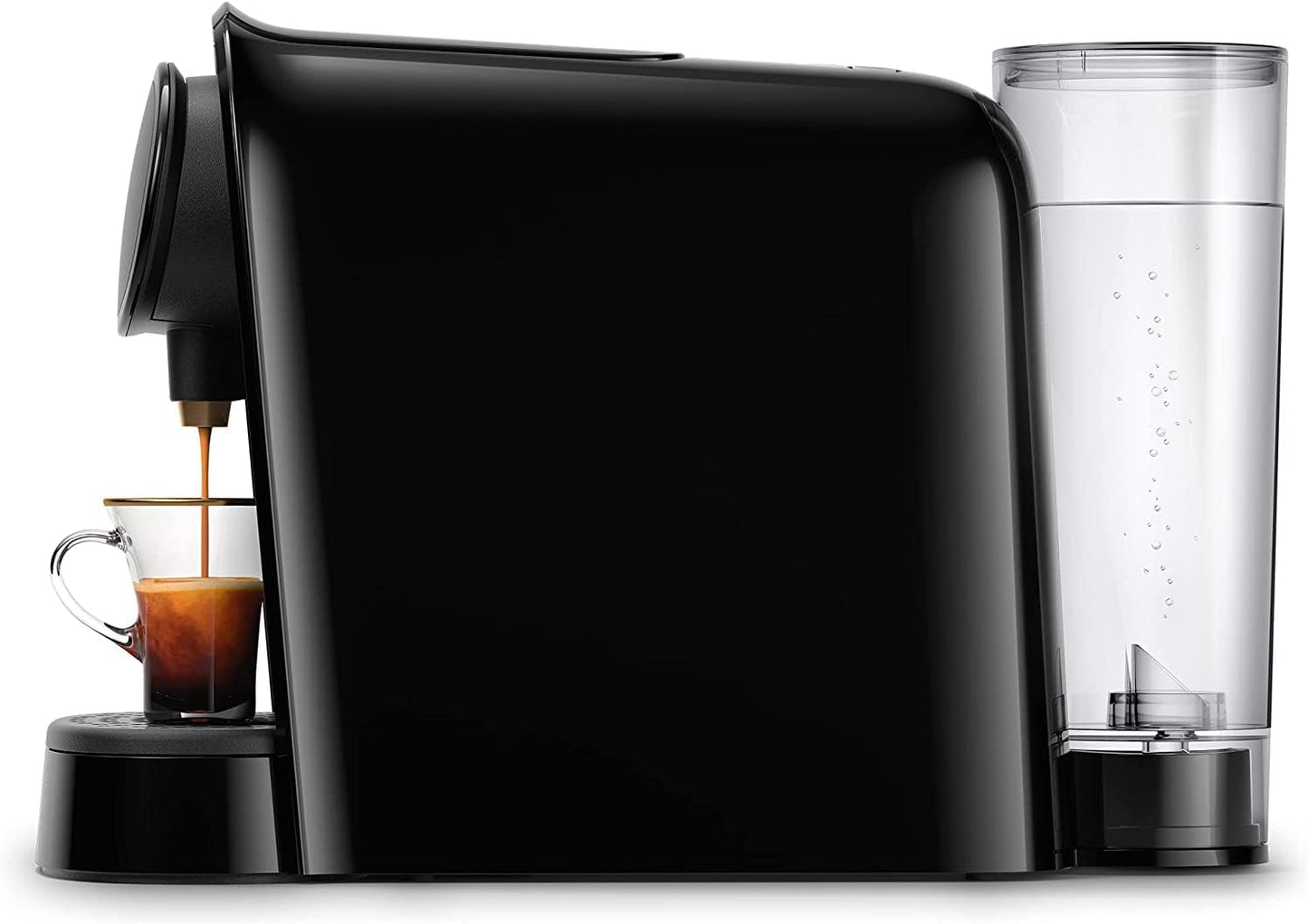 Philips L'Or Barista Original - Cafetière expresso à capsules, 19 bars de pression, pour capsule simple et double, double sortie pour 1 ou 2 tasses, kit de dégustation inclus, noir (LM8012/60)