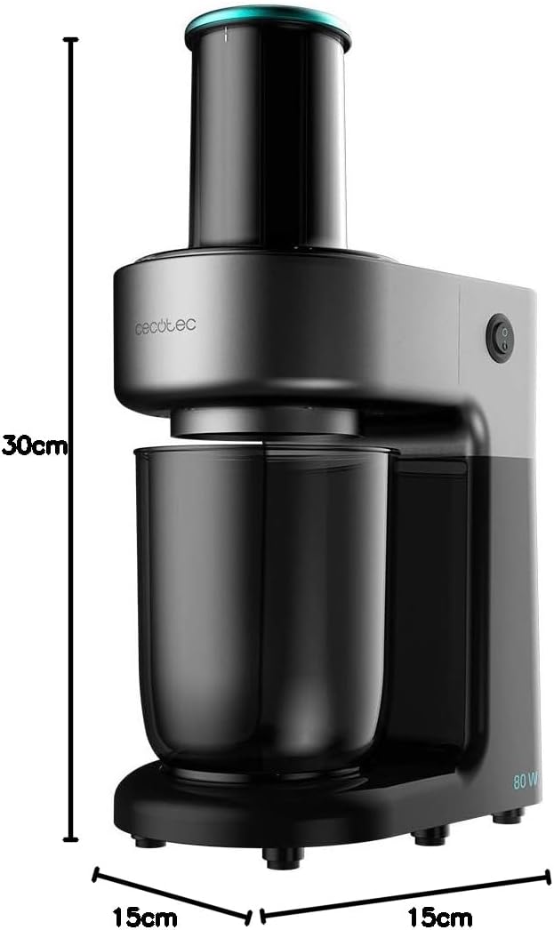 Spiraliseur Cecotec SpiralChef 400 80 W, 4 lames en acier inoxydable...