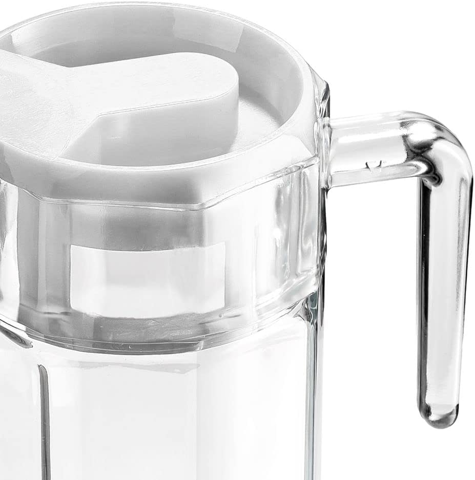 VILDE Glaskaraffe mit Deckel und Ausgießer | 1,5 litre | Karaffe Krug...