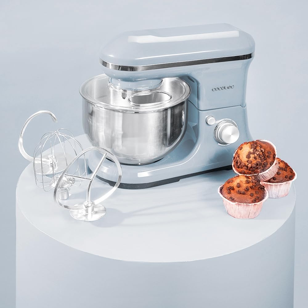 Cecotec Mélangeur Pétrisseur Cecomixer Merengue 5L 1200 Bleu. 1200 W...