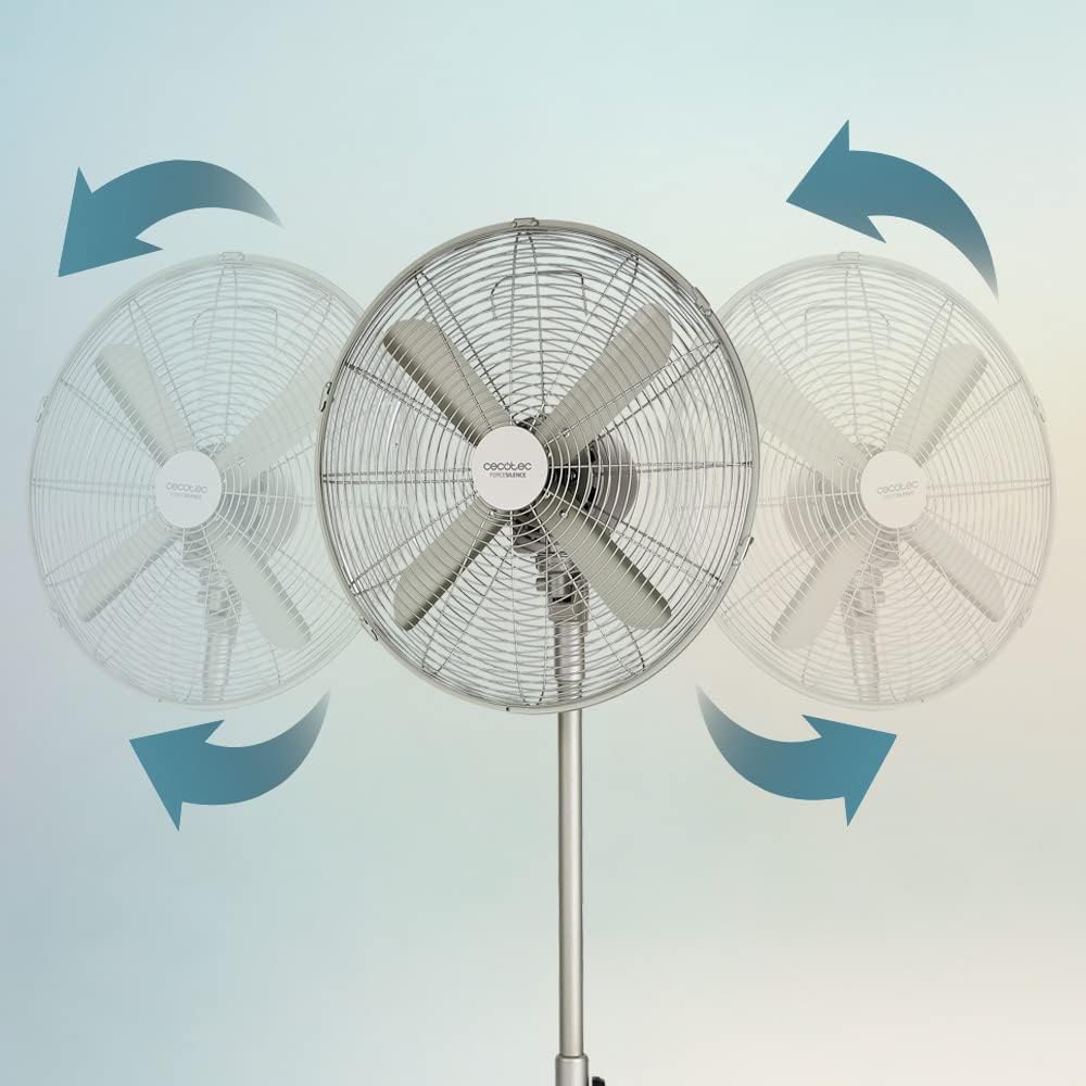 Ventilateur sur pied Cecotec EnergySilence 610 Steelstyle. 50 W, Fini...