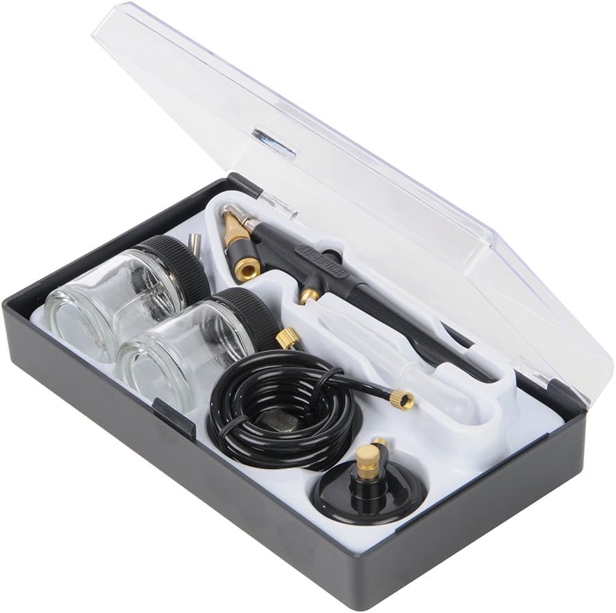 Silverline Tools 380158, aérographe artisanal avec 6 pièces, 22 ml