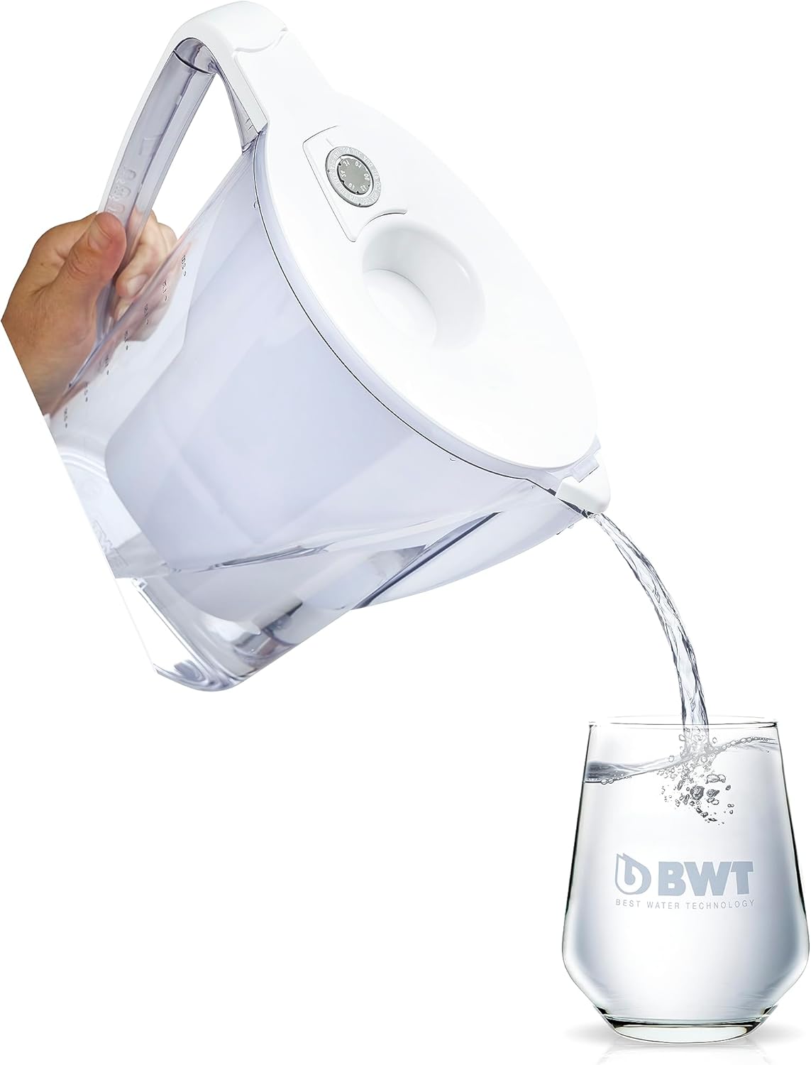 BWT - Carafe filtrante manuelle 2,7L + 12 Filtres au magnésium -...