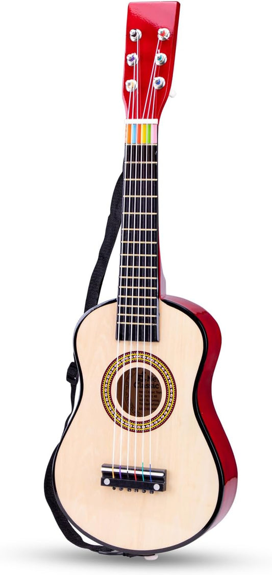 New Classic Toys New Classic Toys-10344 0344-Guitare jouet, Naturel,...