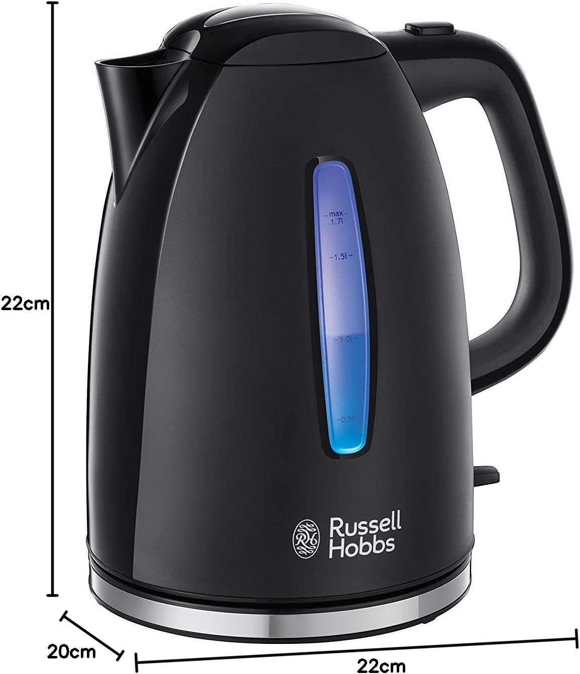 Russell Hobbs Bouilloire électrique Textures - 1,7 litres, 2400 W,...
