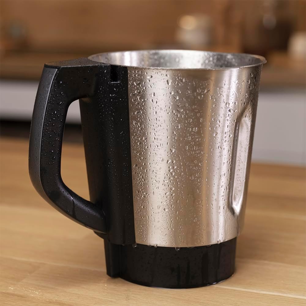 Robot de cuisine multifonction Cecotec Mambo 10070. 1700 W, APP, cuillère MamboMix, 30 fonctions, balance intégrée, pichet en acier inoxydable de 3,3 L, passe au lave-vaisselle