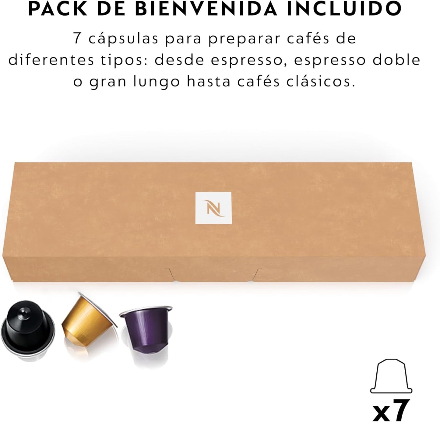 Nespresso De'Longhi Inissia EN80.B - Machine à café à capsules...