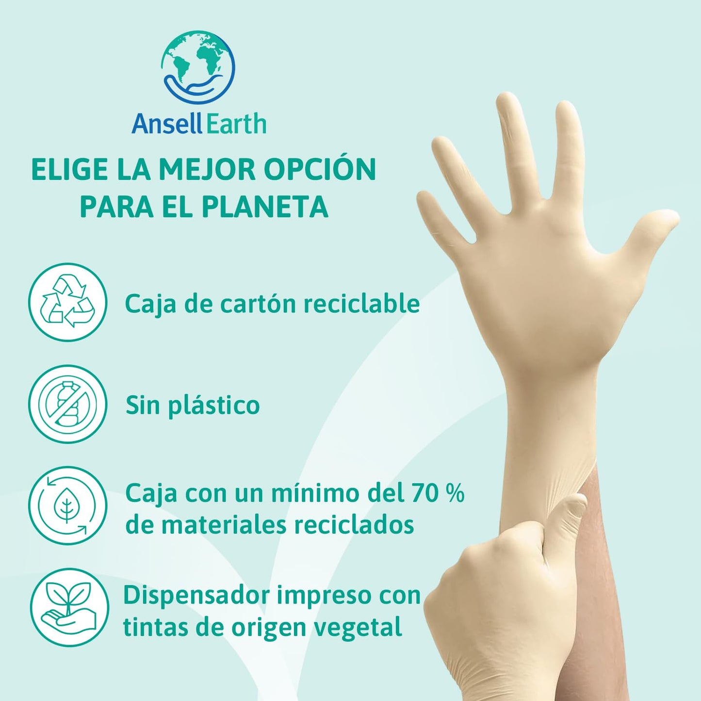 Ansell MicroFlex 63-864 Jettable Gloves in Latex, Fins et Non...