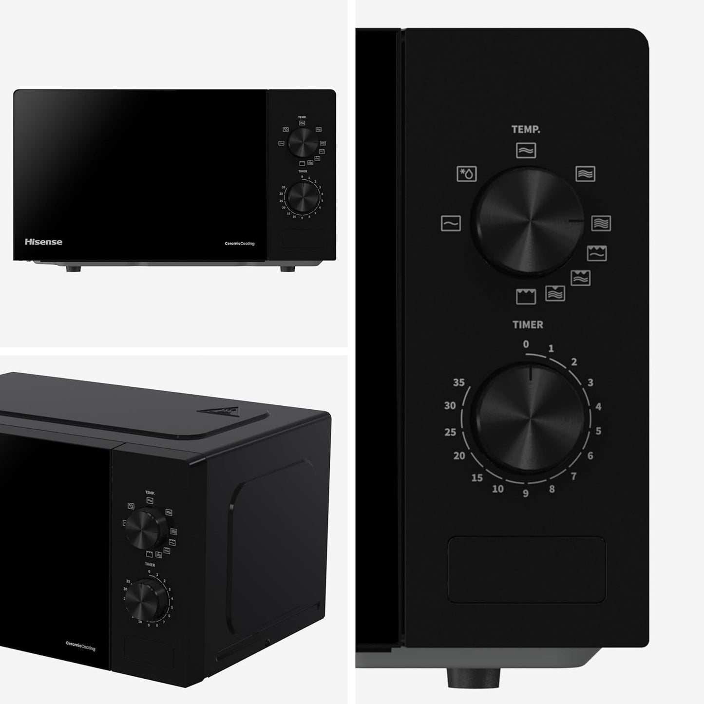 Hisense H20MOBP1G, Micro-ondes avec Grill, Capacité 20 L, Puissance...