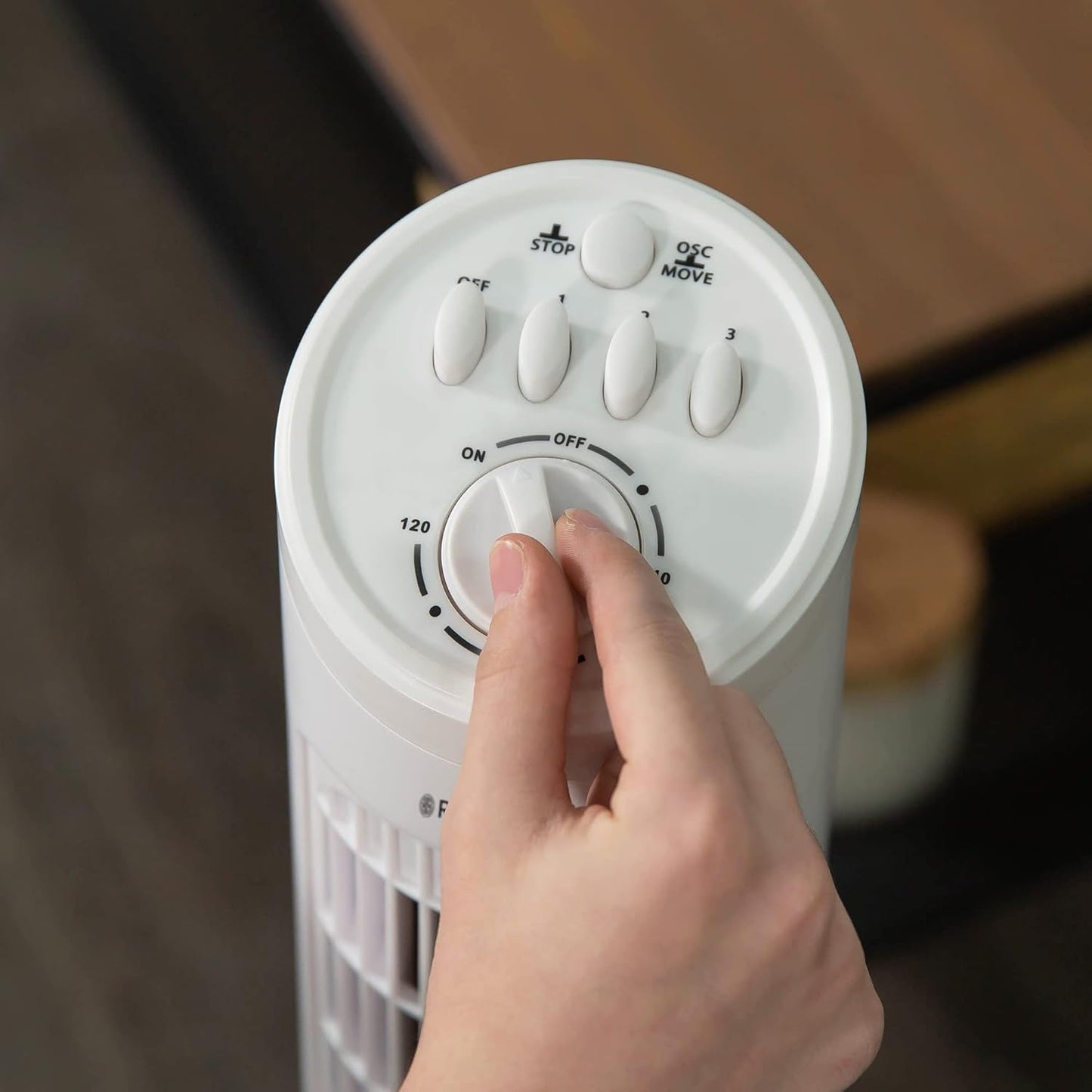 Russell Hobbs Ventilateur tour, 73,66 cm, léger, 3 vitesses,...