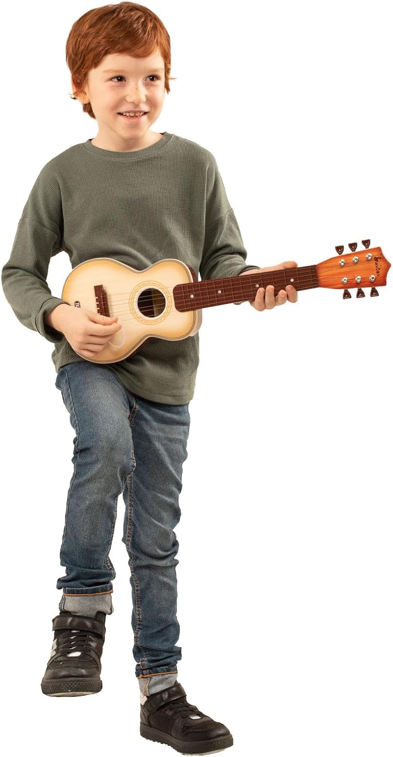 Bontempi 20 5510 Klassische-Gitarre mit 6 Metal-Saiten, Holz, L
