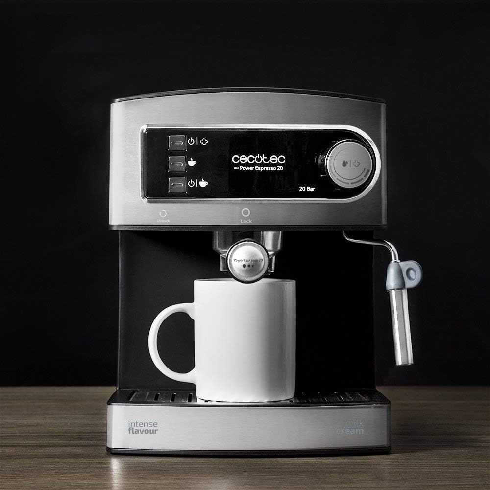 Cecotec Cafetière Express Manuelle Power Espresso 20, 850 W, Pression...
