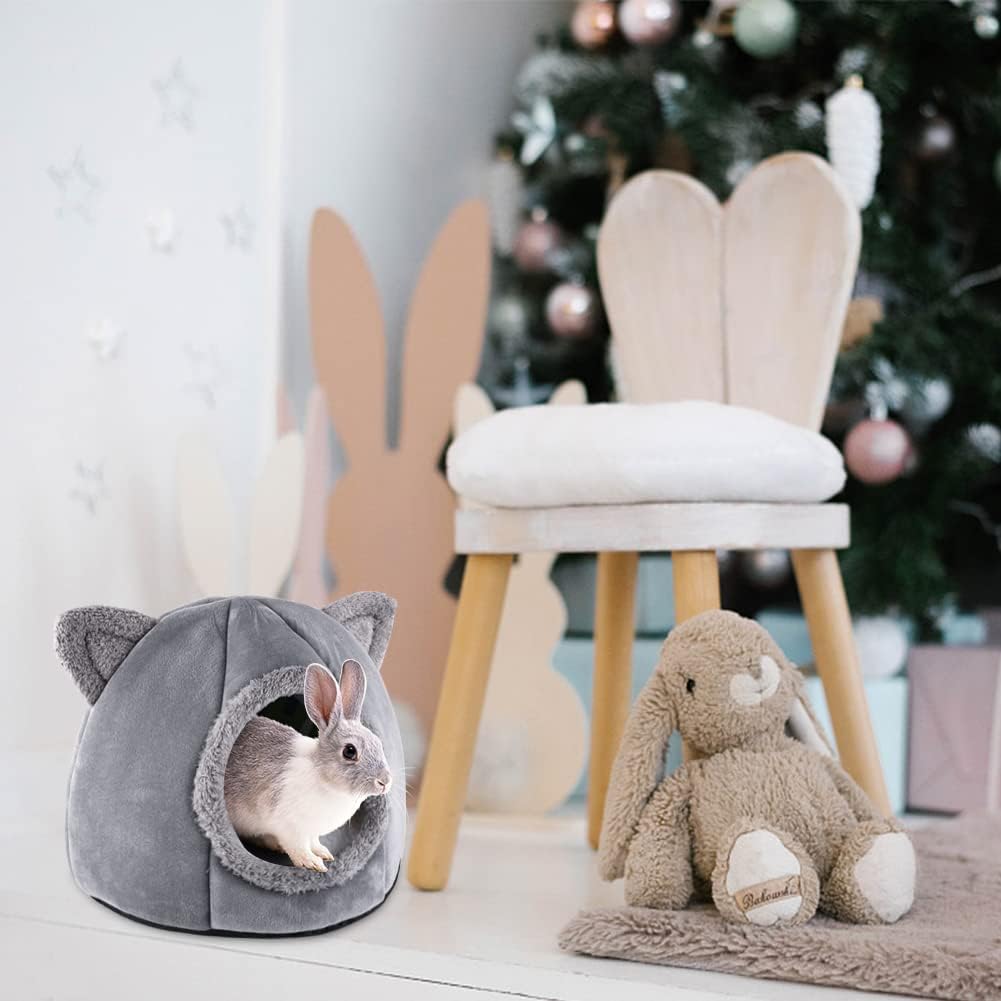 Lit grotte pour chat, tente moelleuse, maison grotte pour chat,...