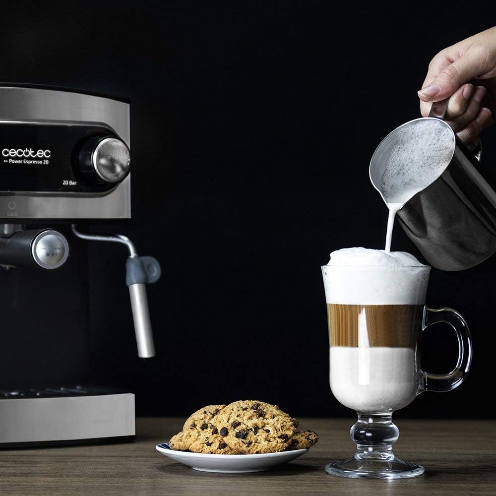 Cecotec Cafetière Express Manuelle Power Espresso 20, 850 W, Pression...