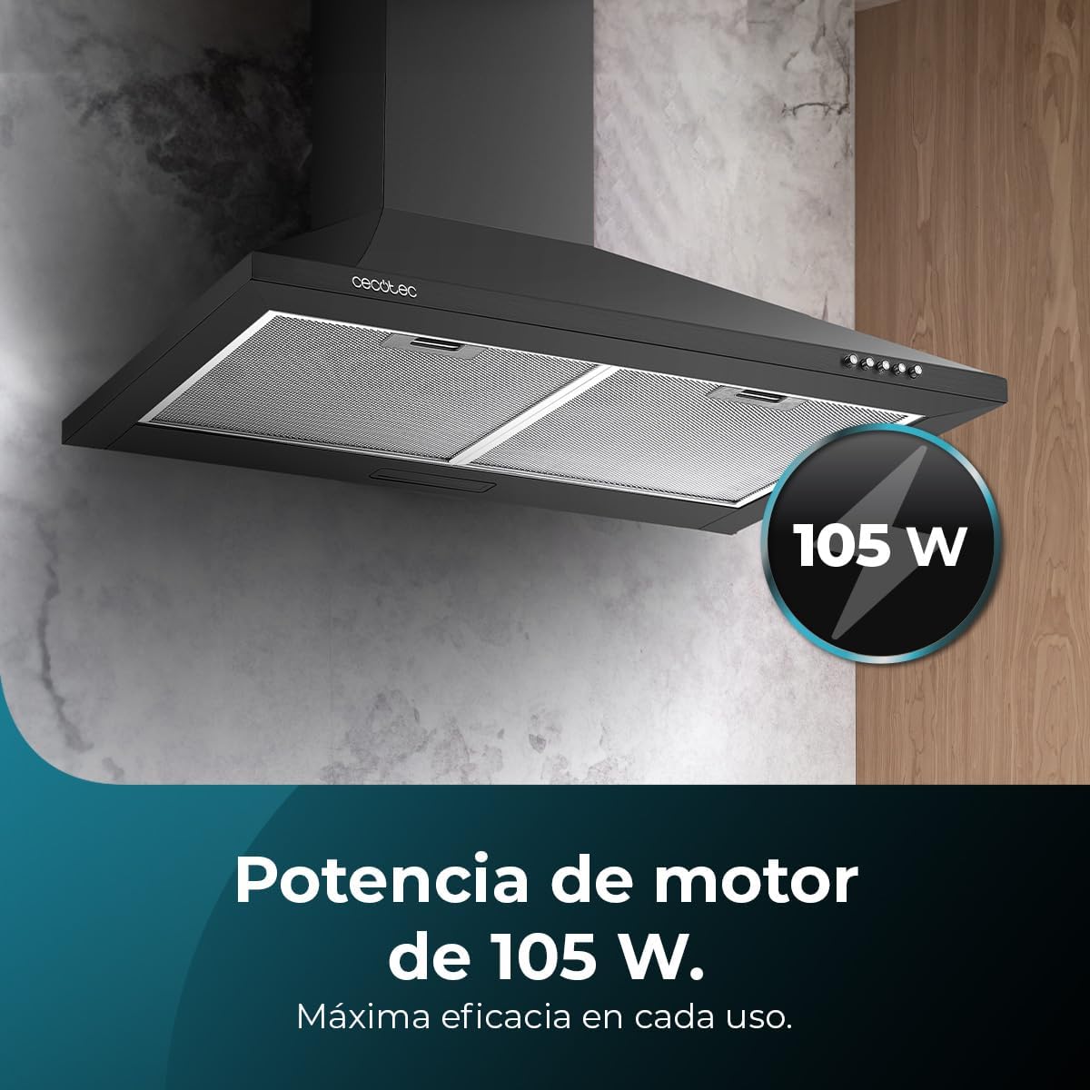 Cecotec Hotte Aspirante Pyramide 60 cm Bolero Flux PM 604300 Noir C....
