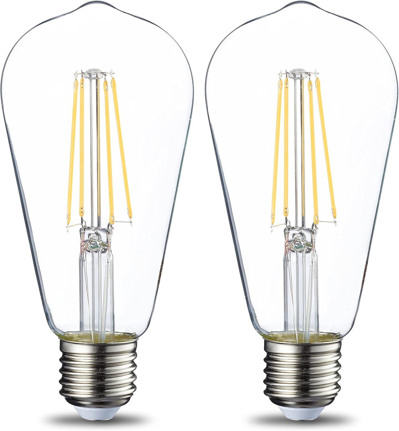 Amazon Basics Lampe LED de style vintage, ST64, douille Edison E27, 7...