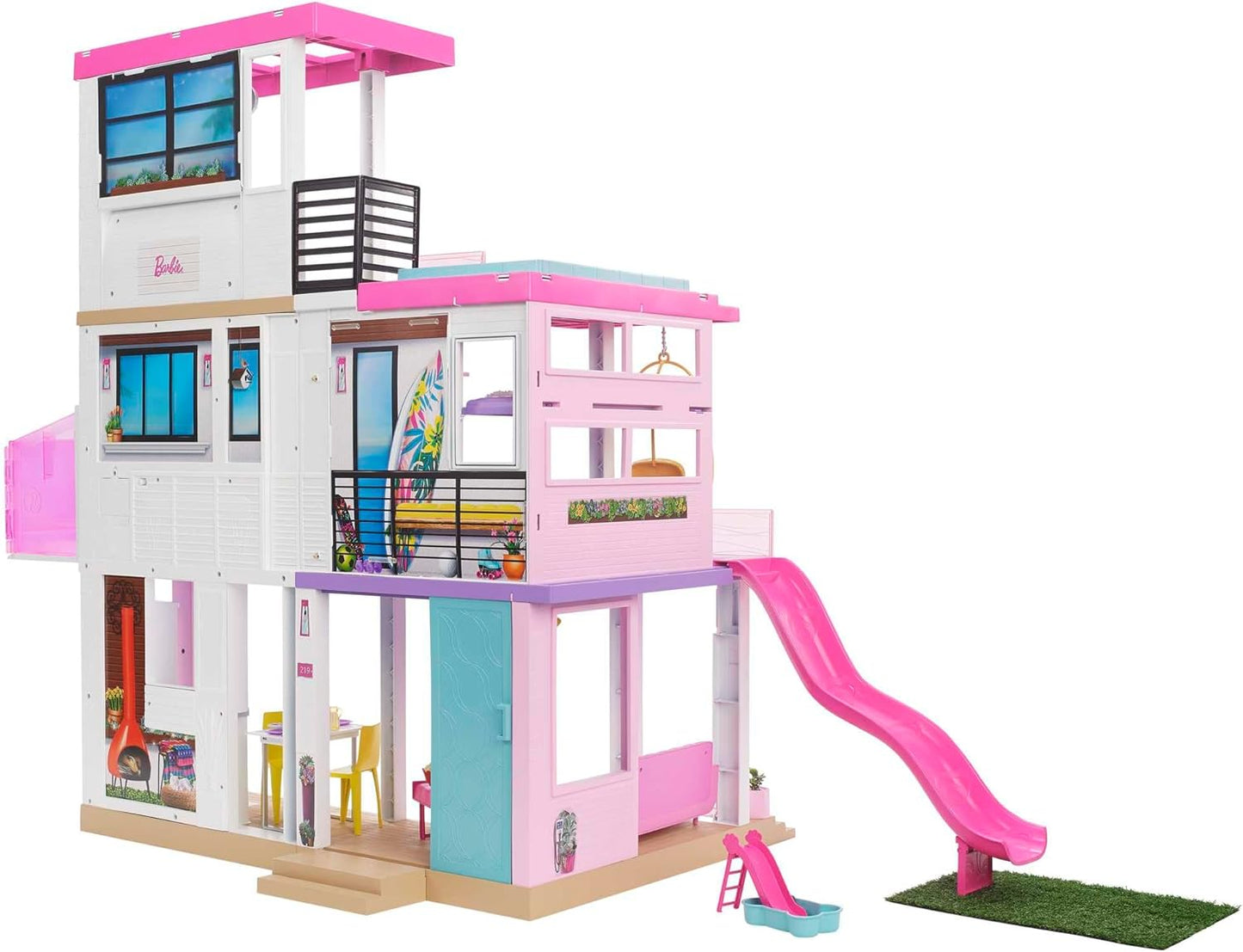Barbie Dreamhouse Maison de poupée - avec piscine, toboggan et...