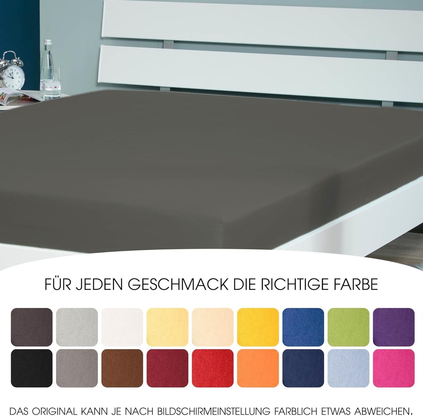 CelinaTex Drap-housse en coton Lucina 180x200-200x200 cm Orange