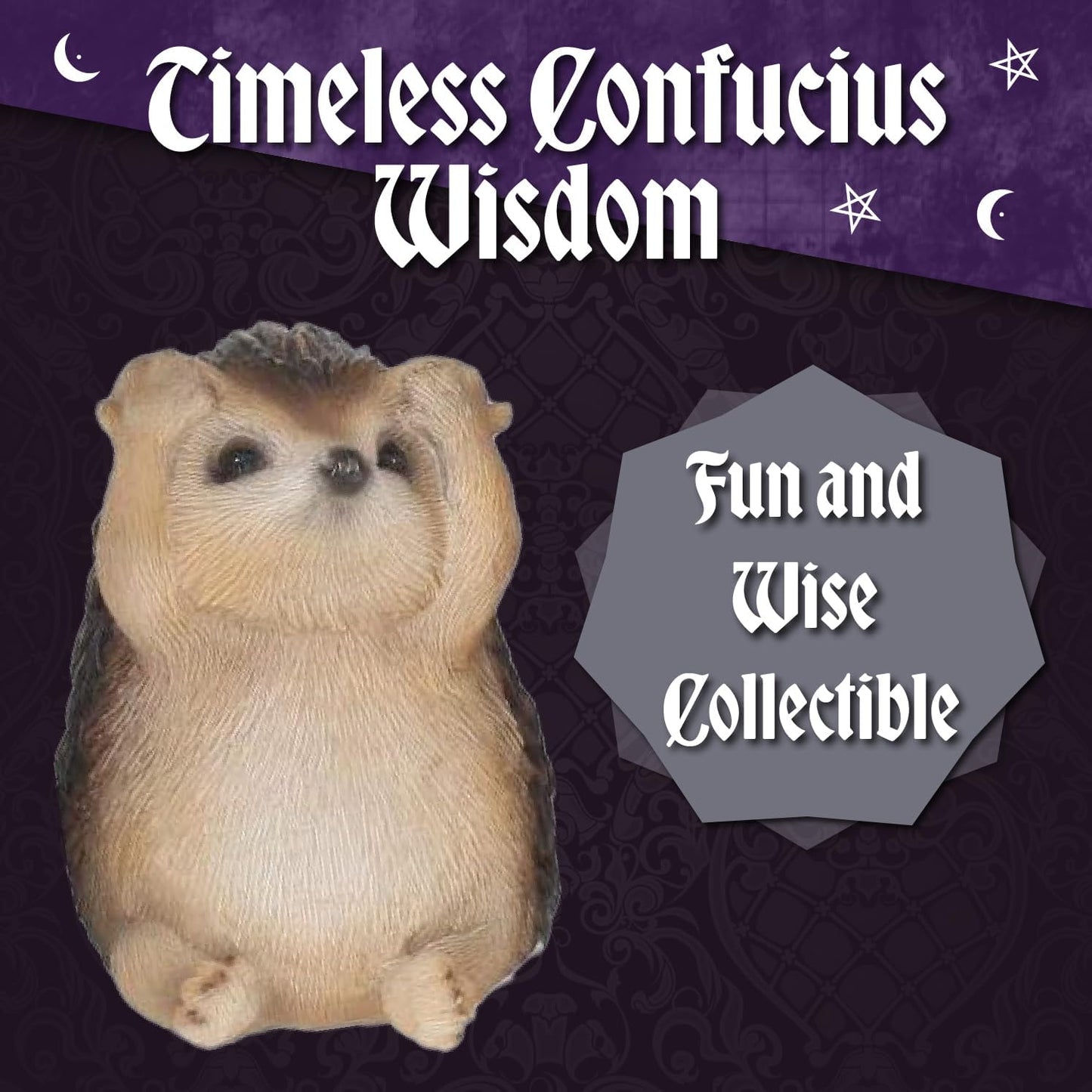 Nemesis Now DREI Weise Igel Figurine 8,5 cm marron