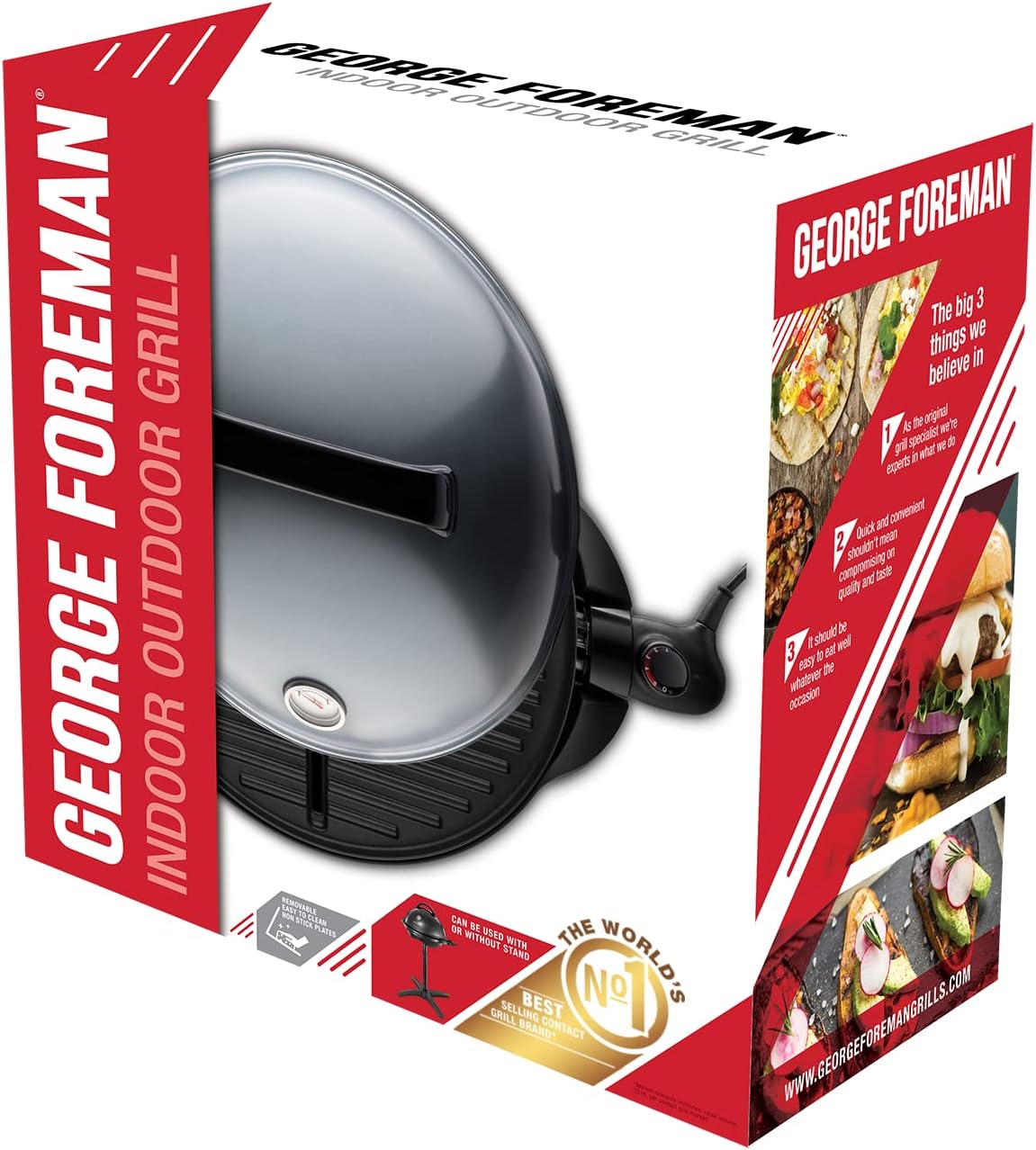 George Foreman Grill - Grill électrique, barbecue intérieur et...