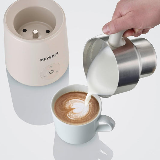 SEVERIN Mousseur à lait à induction, mousseur électrique lavable au...