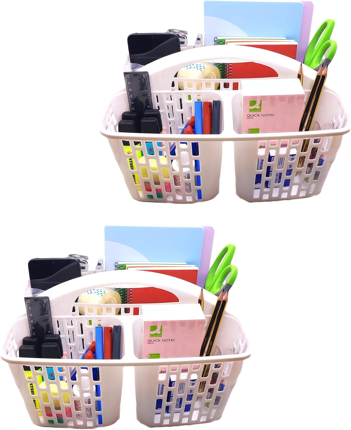 Paniers de rangement de salle de bain-PACK 2 PANIERS-Organisateur de tiroir de salle de bain-Rangement de salle de bain-organisateur d'évier de cuisine-paniers d'organisation-organisateur de bureau-organisateur de commande de cuisine-organisateur d'évier