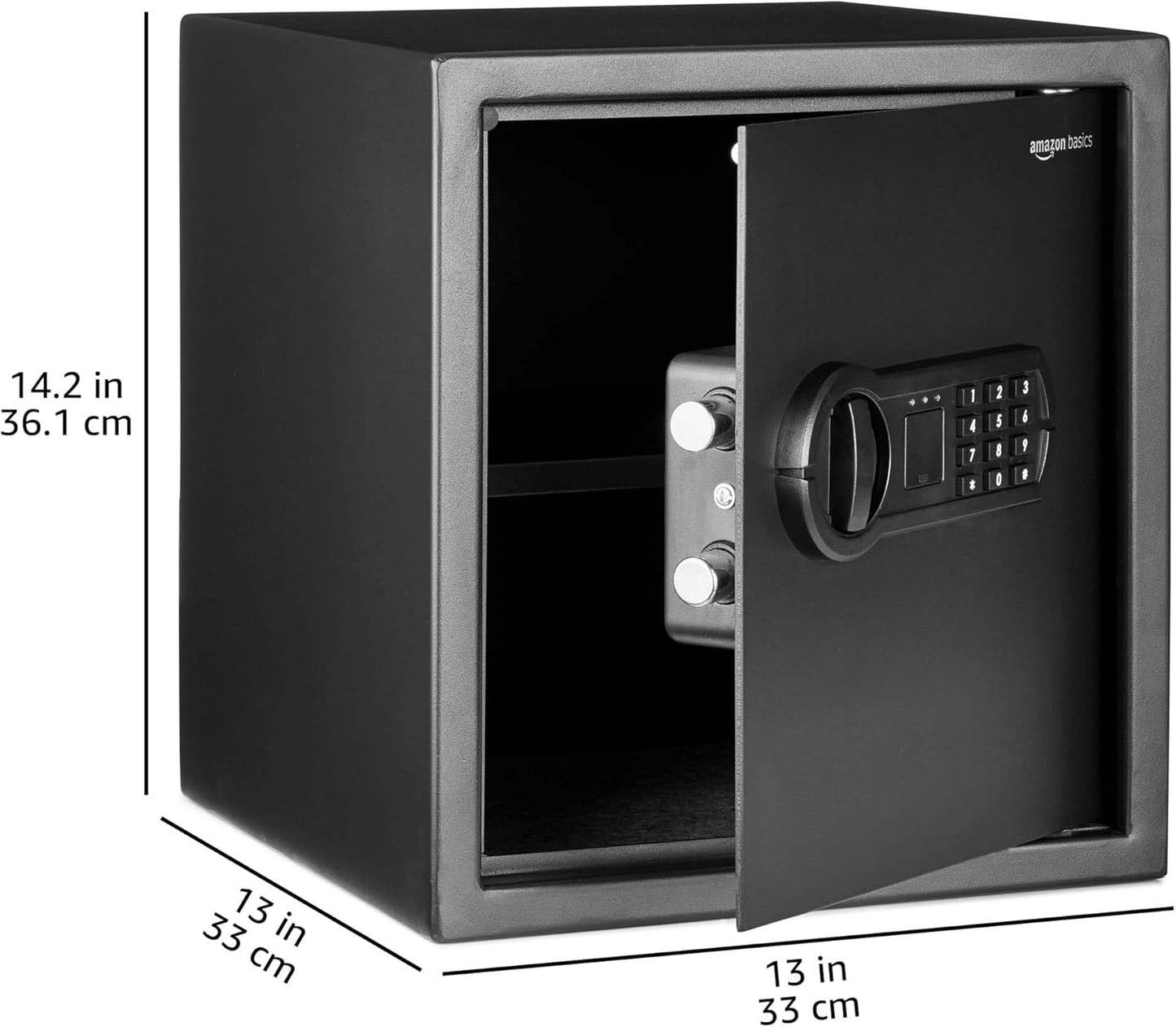 Amazon Basics Coffre-fort électronique en acier avec serrure à...