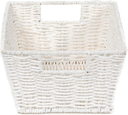 Compacteur Etna Cesto, Carta Intrecciata, Bianco, 31 x 24 x H,14 cm,...