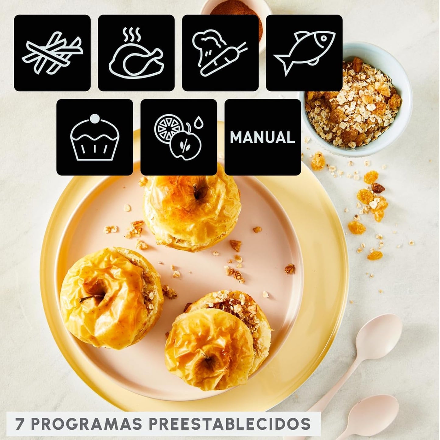 Moulinex Dual Easy Fry 8,3 L – Friteuse double air, économies...