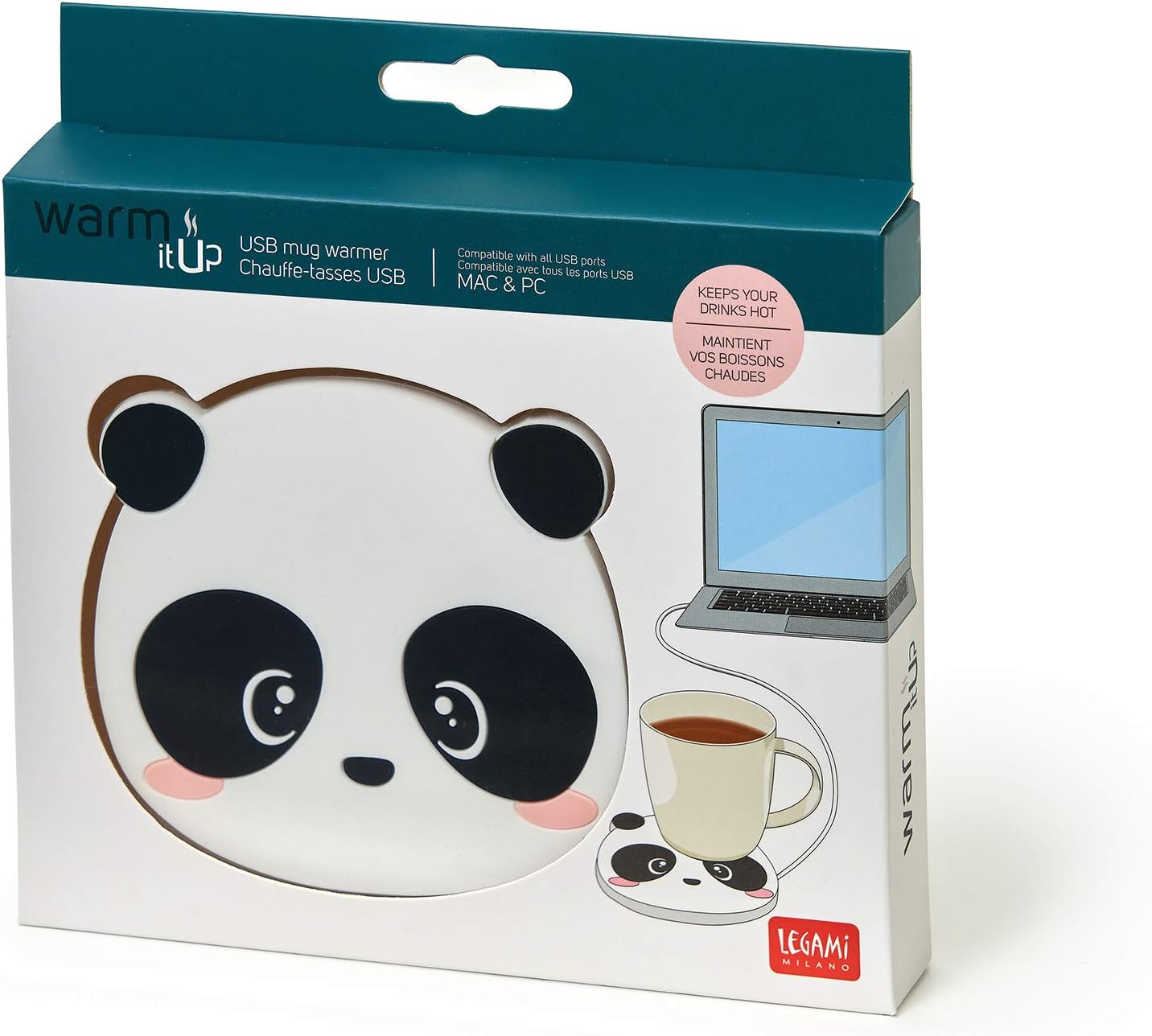 Legami Warm It Up - Chauffe-tasse USB - Panda, 1 Stück (1er Pack)