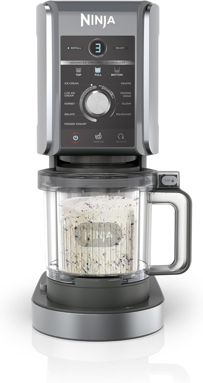 Sorbetière multifonction Ninja CREAMi Deluxe avec 3 pots, 10...