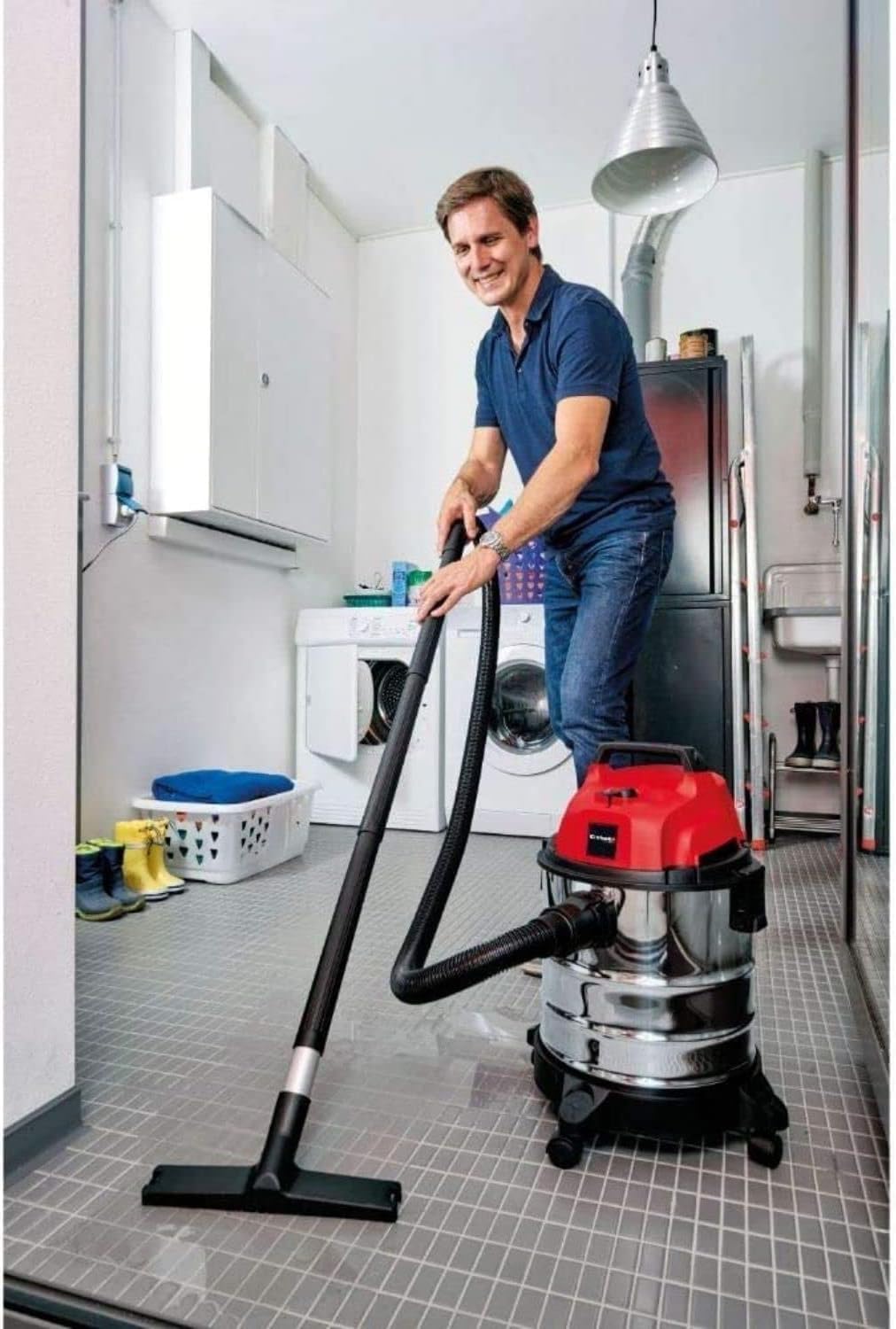 Aspirateur eau et poussière Einhell TC-VC 1820 S (électrique en acier...