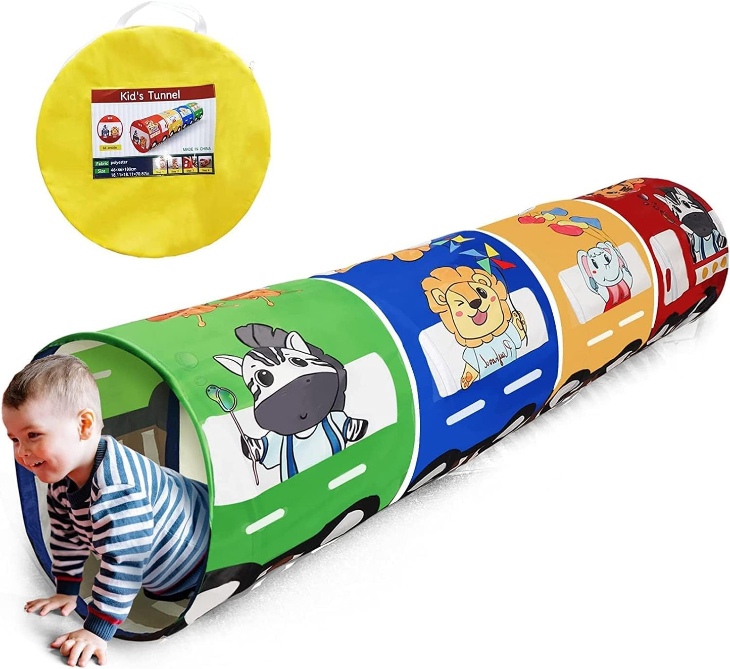Tunnel de jeu pour enfants, tunnel de jeu de dessin animé, tunnel rampant, tunnel rampant, tunnel pour bébé, jouets et animaux de compagnie pour enfants, tunnels pour enfants, grotte pour enfants